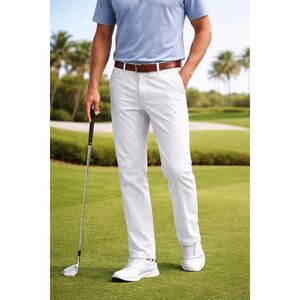 Peter Millar Mens White Straight Leg Casual Stretch Cotton Pants Size 38